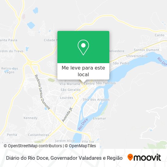 Diário do Rio Doce mapa