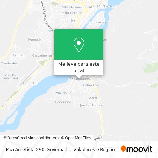 Rua Ametista 390 mapa