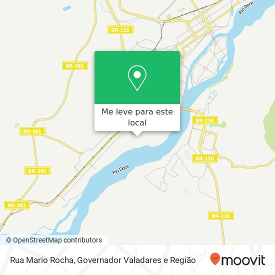 Rua Mario Rocha mapa