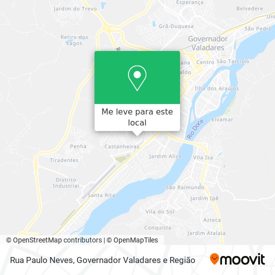 Rua Paulo Neves mapa