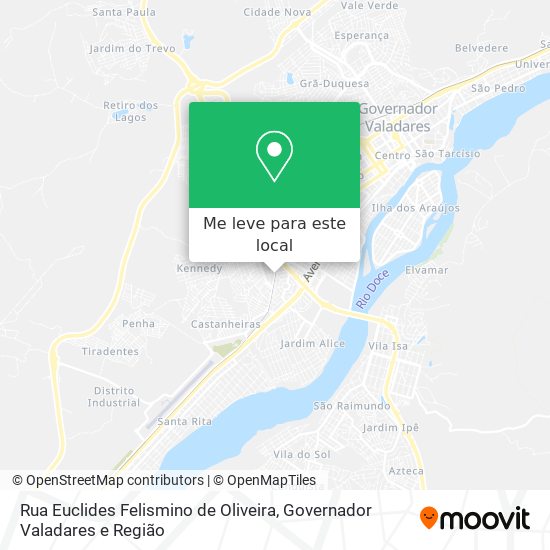 Rua Euclides Felismino de Oliveira mapa