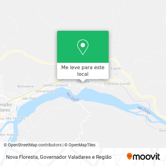 Nova Floresta mapa