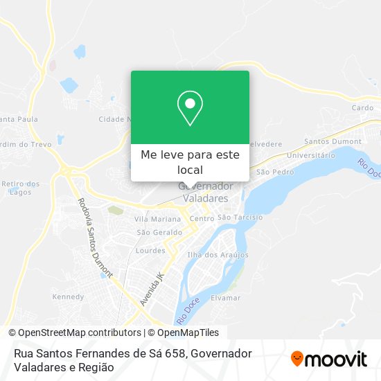 Rua Santos Fernandes de Sá 658 mapa