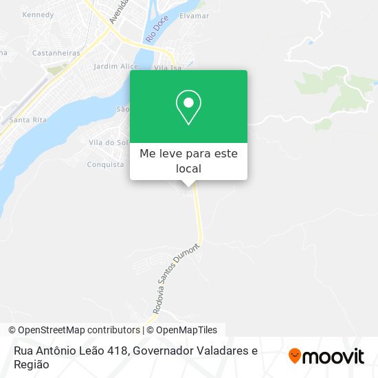Rua Antônio Leão 418 mapa