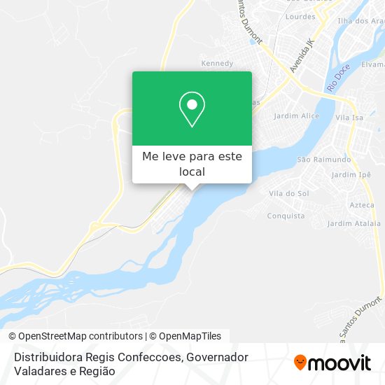 Distribuidora Regis Confeccoes mapa