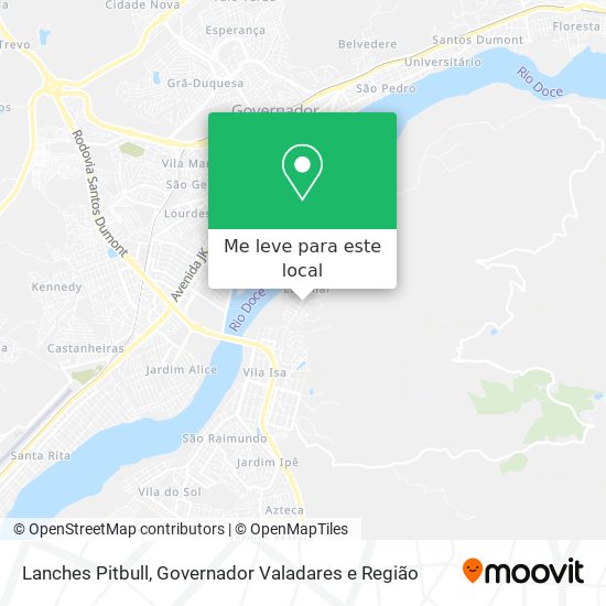 Lanches Pitbull mapa