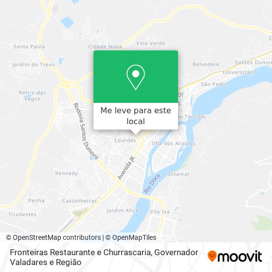 Fronteiras Restaurante e Churrascaria mapa