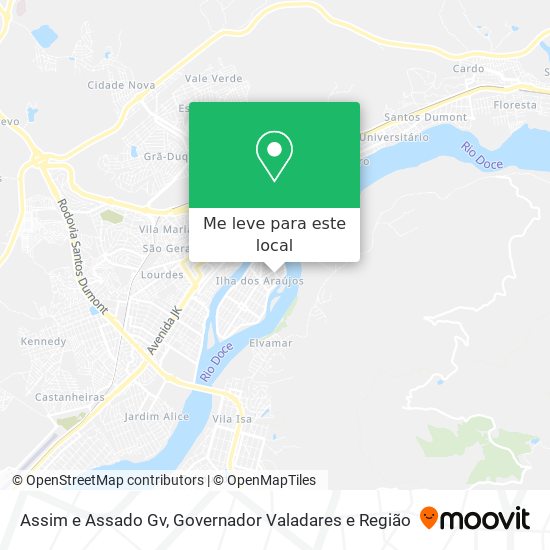 Assim e Assado Gv mapa