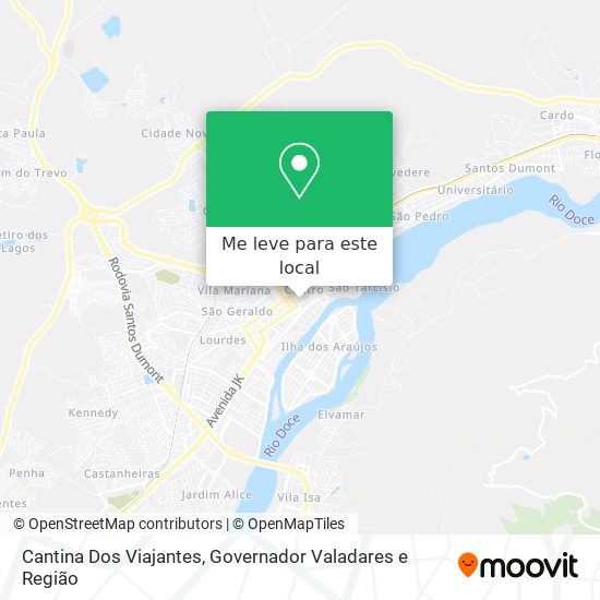 Cantina Dos Viajantes mapa