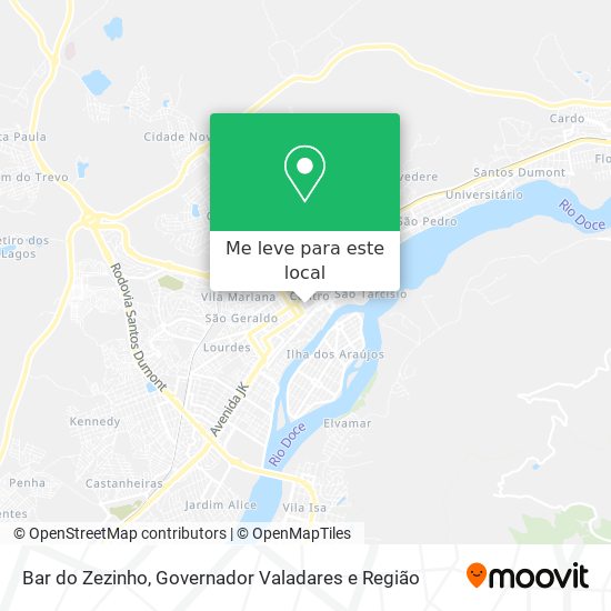 Bar do Zezinho mapa