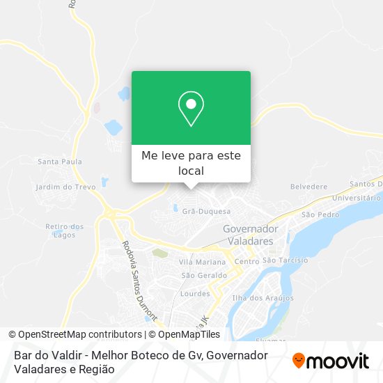 Bar do Valdir - Melhor Boteco de Gv mapa