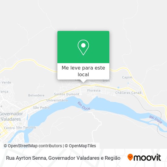 Rua Ayrton Senna mapa