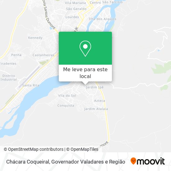 Chácara Coqueiral mapa