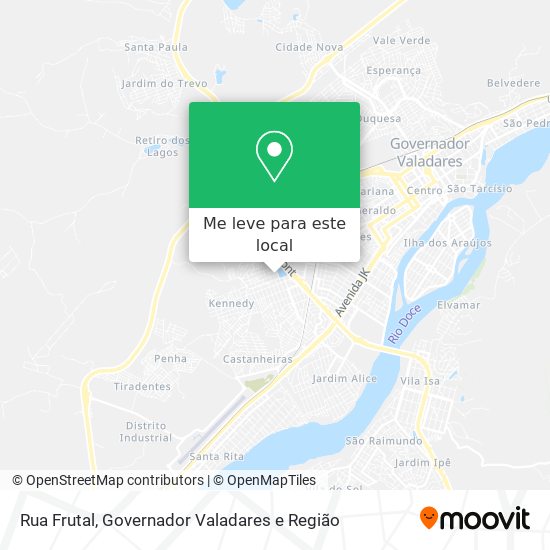 Rua Frutal mapa