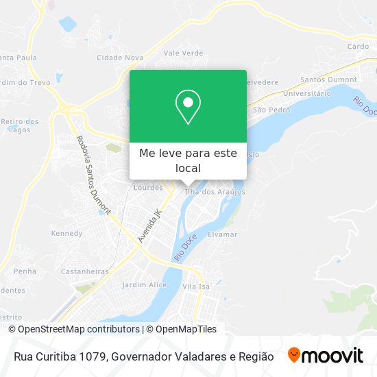 Rua Curitiba 1079 mapa