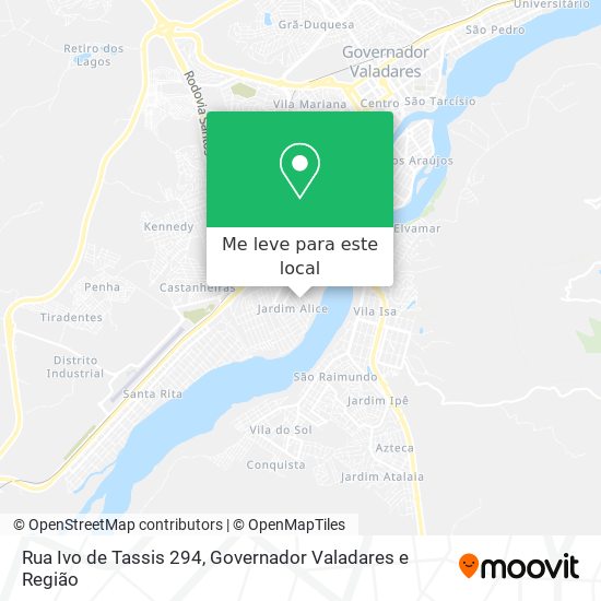 Rua Ivo de Tassis 294 mapa
