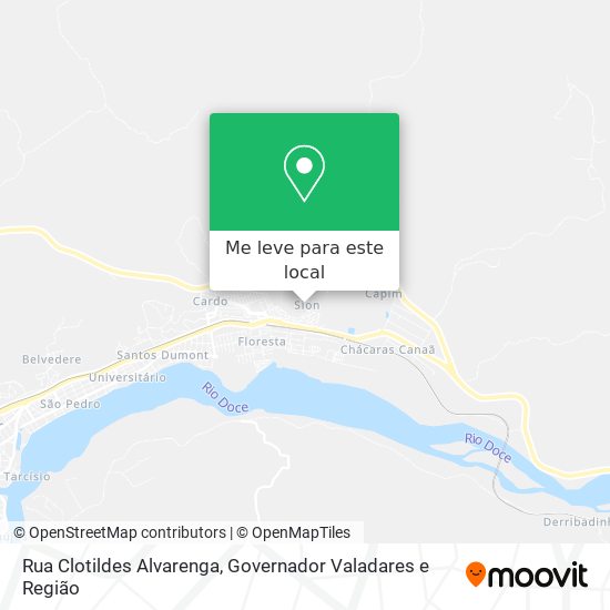 Rua Clotildes Alvarenga mapa