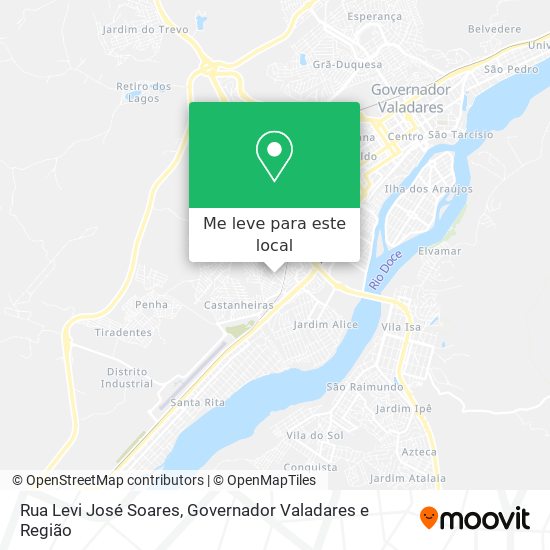 Rua Levi José Soares mapa