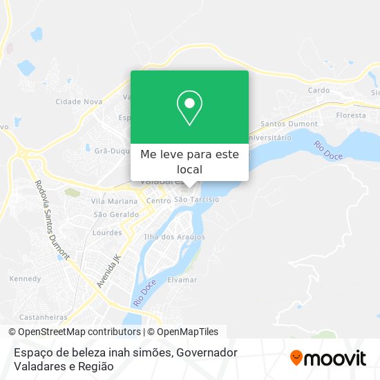 Espaço de beleza inah simões mapa