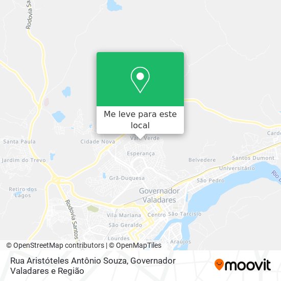 Rua Aristóteles Antônio Souza mapa
