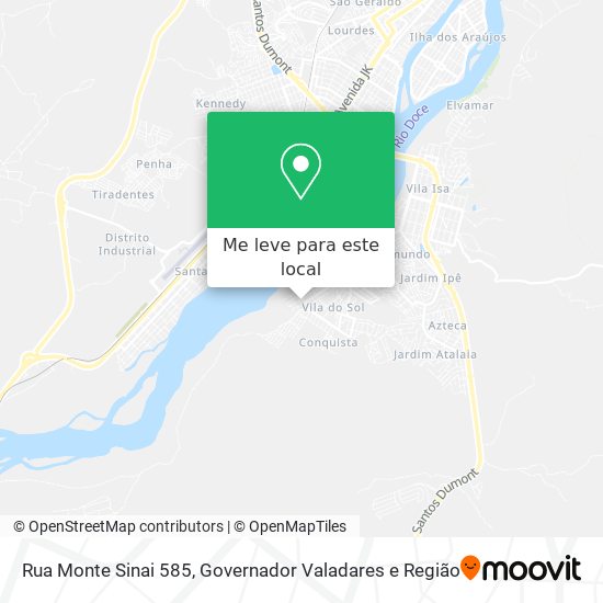 Rua Monte Sinai 585 mapa