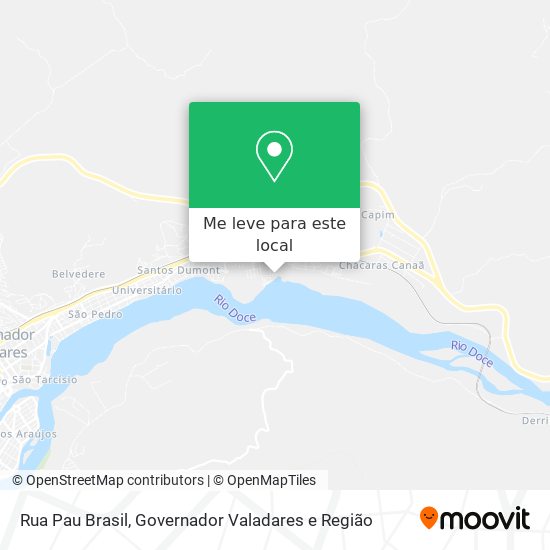 Rua Pau Brasil mapa