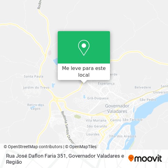 Rua José Daflon Faria 351 mapa