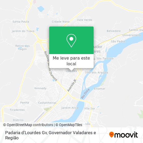 Padaria d'Lourdes Gv mapa