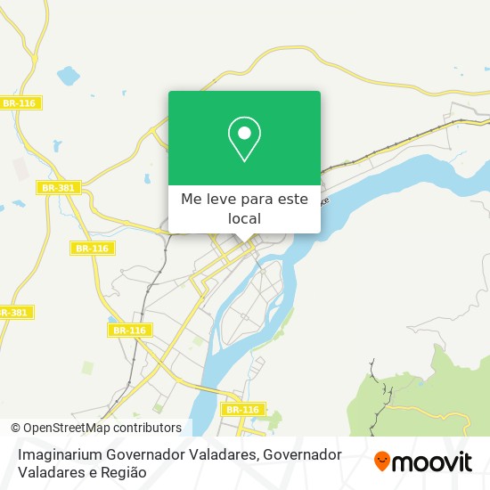 Imaginarium Governador Valadares mapa