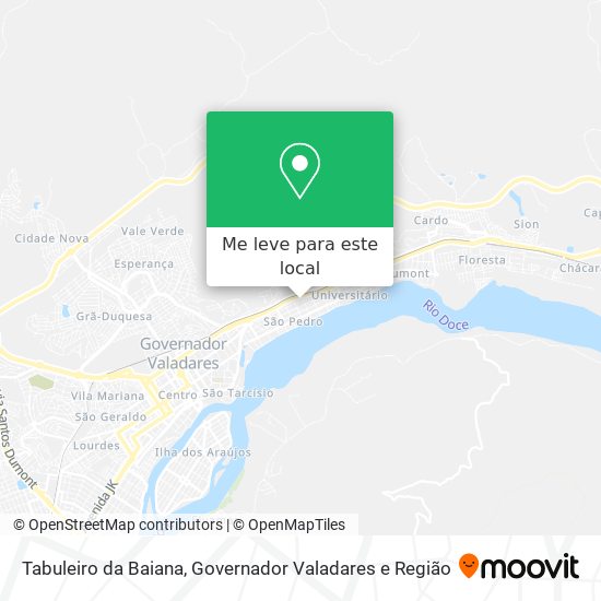 Tabuleiro da Baiana mapa