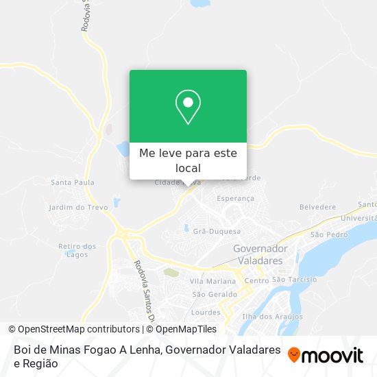 Boi de Minas Fogao A Lenha mapa