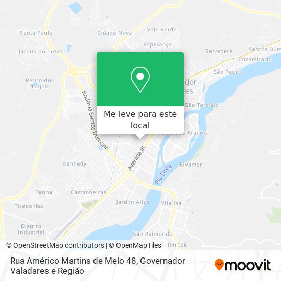 Rua Américo Martins de Melo 48 mapa