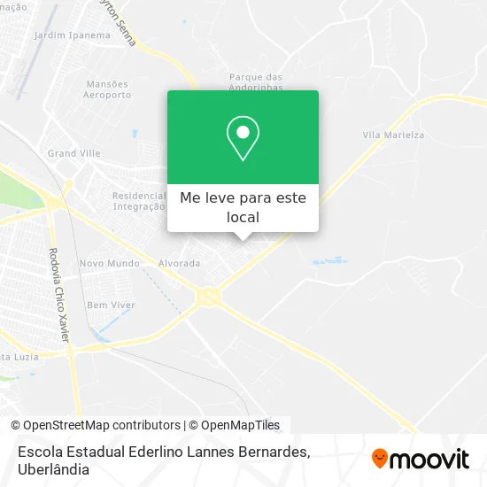Escola Estadual Ederlino Lannes Bernardes mapa