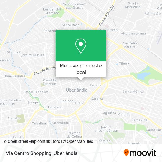 Via Centro Shopping mapa
