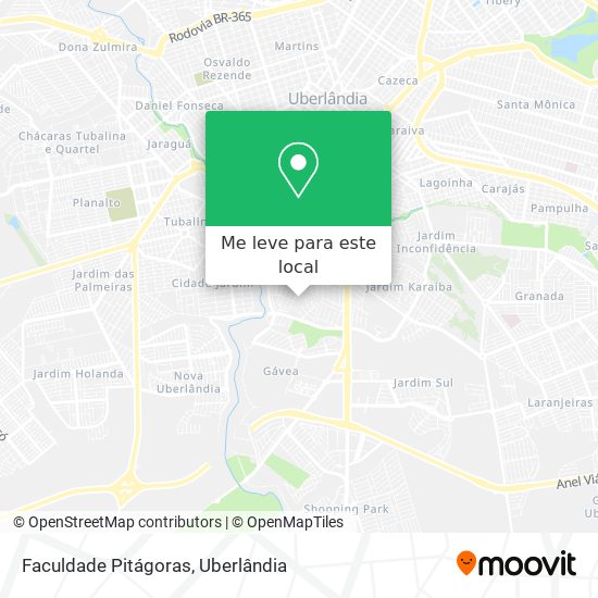 Faculdade Pitágoras mapa