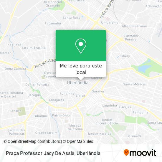 Praça Professor Jacy De Assis mapa