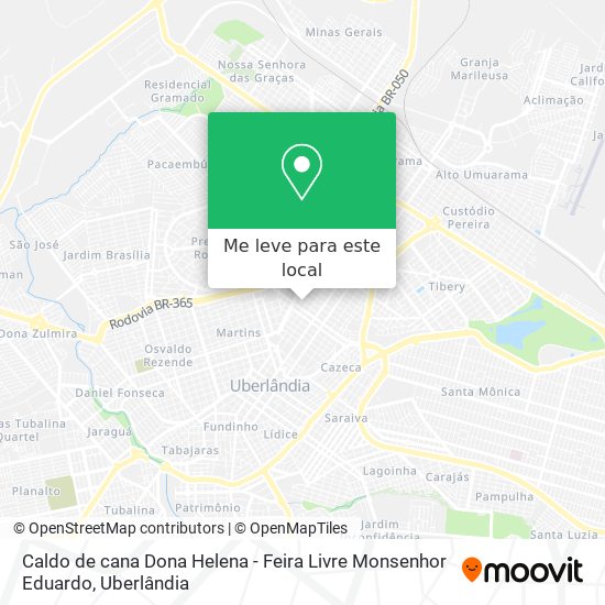 Caldo de cana Dona Helena - Feira Livre Monsenhor Eduardo mapa