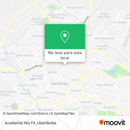 Academia Yes Fit mapa
