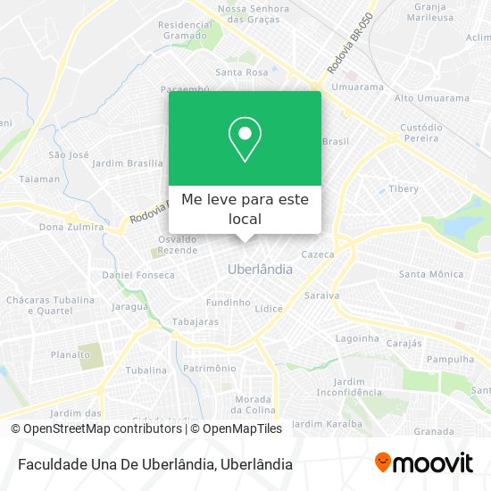 Faculdade Una De Uberlândia mapa