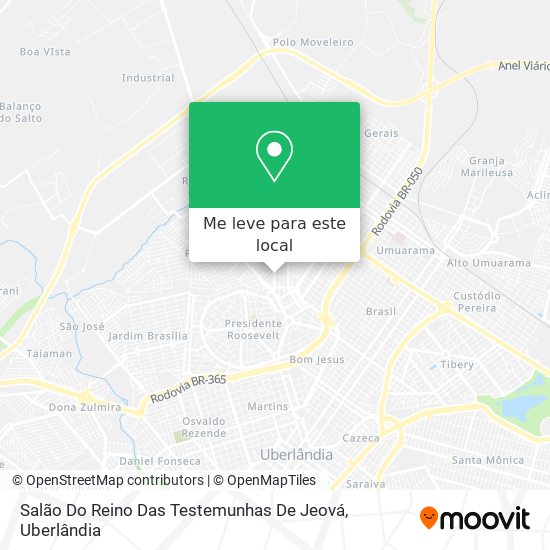 Salão Do Reino Das Testemunhas De Jeová mapa