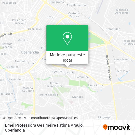 Emei Professora Gesimeire Fátima Araújo mapa