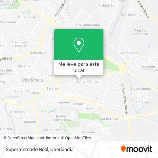 Supermercado Real mapa