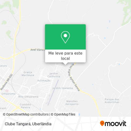 Clube Tangará mapa