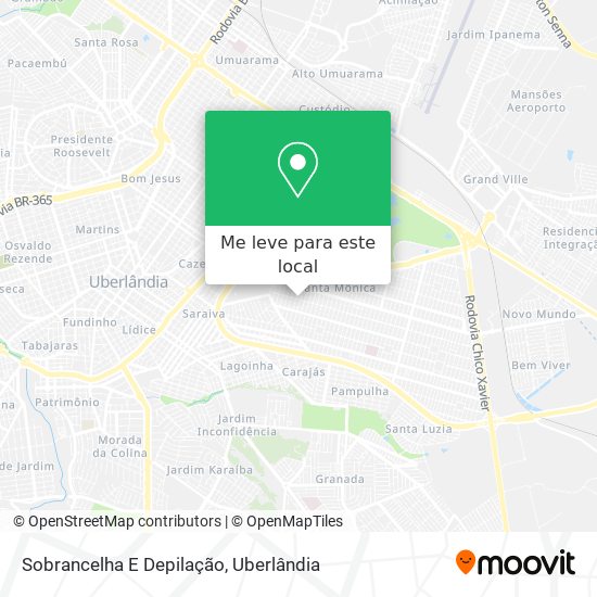 Sobrancelha E Depilação mapa
