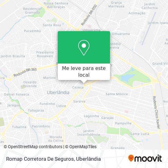 Romap Corretora De Seguros mapa