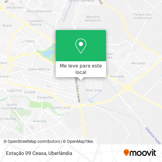 Estação 09 Ceasa mapa