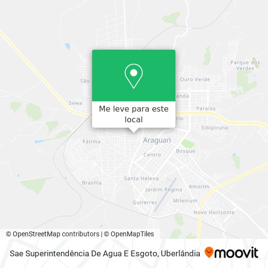 Sae Superintendência De Agua E Esgoto mapa