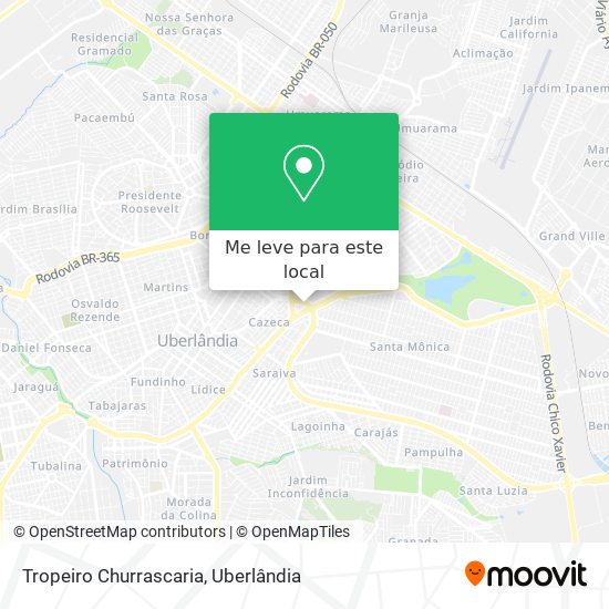 Tropeiro Churrascaria mapa