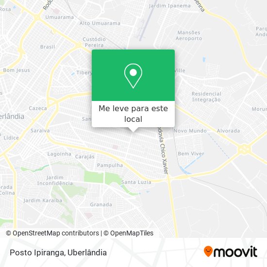 Posto Ipiranga mapa