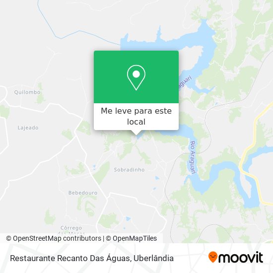 Restaurante Recanto Das Águas mapa